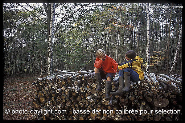 enfants dans les bois - children in a forest